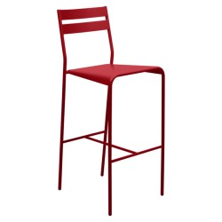 Chaise de bar Facto coquelicot