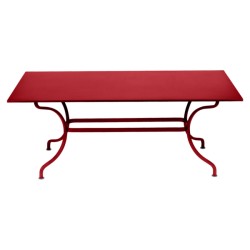 Table rectangulaire Romane coquelicot