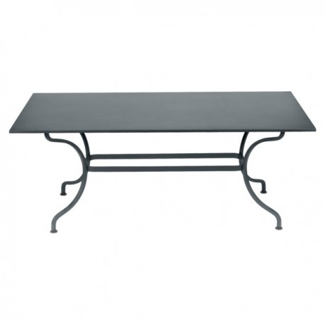 Table rectangulaire Romane gris orage