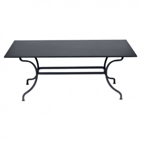 Table rectangulaire Romane anthracite / carbone