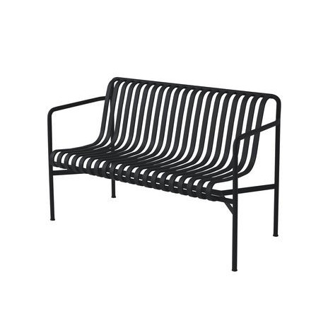 Banc avec dossier Palissade / L 128 cm - R & E Bouroullec - Hay