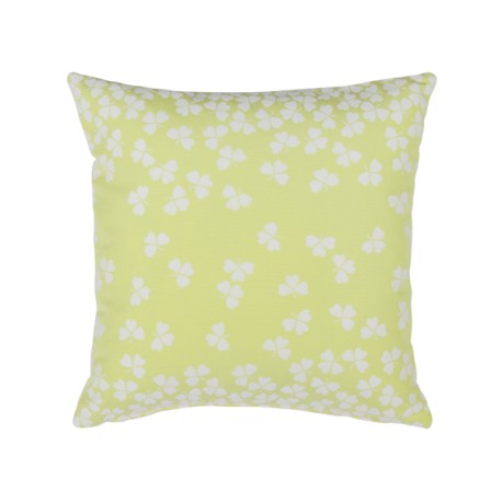 Coussin Trèfle 44 x 44 cm citron givré