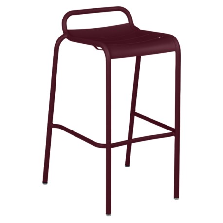 Tabouret de bar LUXEMBOURG cerise noire