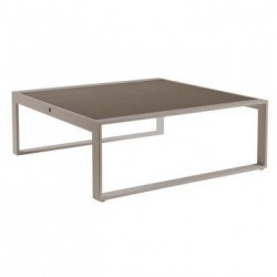 Table Basse Komfy avec dalle de verre