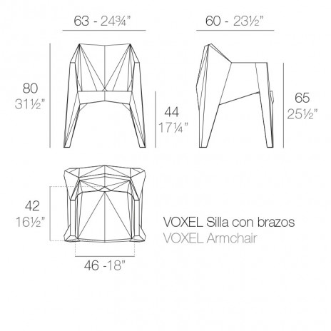 Fauteuil Voxel Plan