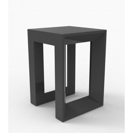 Tabouret Bas Frame Laqué Anthracite