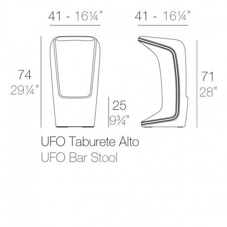 Tabouret UFO Plan