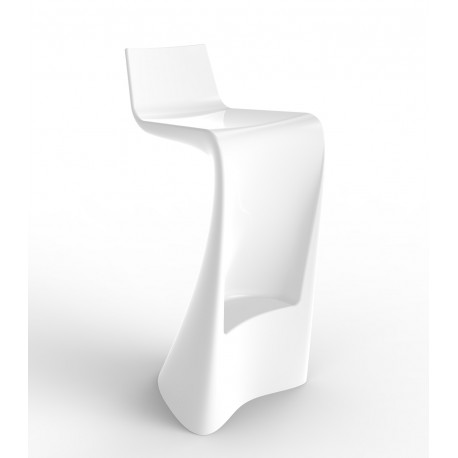 Tabouret Wing Laqué Blanc