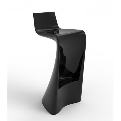 Tabouret Wing Laqué Noir