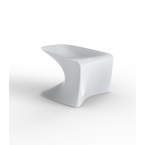 Tabouret Bas Wing Laqué Blanc