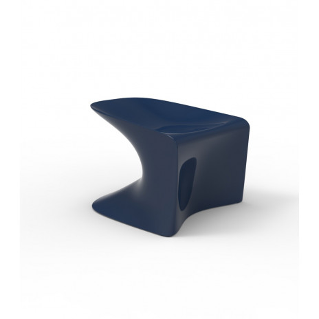 Tabouret Bas Wing Laqué Notte Blue