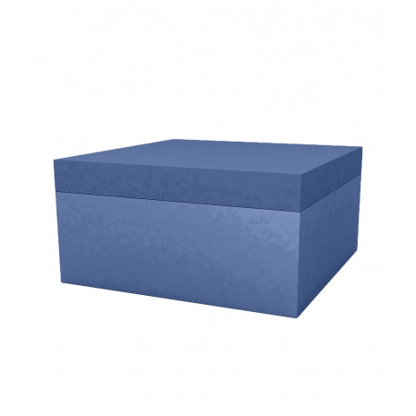 Medium Pouf Jut Chill Laqué Notte Blue