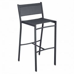 Tabouret haut COSTA anthracite / carbone