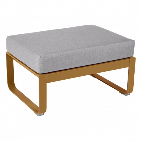 Pouf BELLEVIE gris flanelle