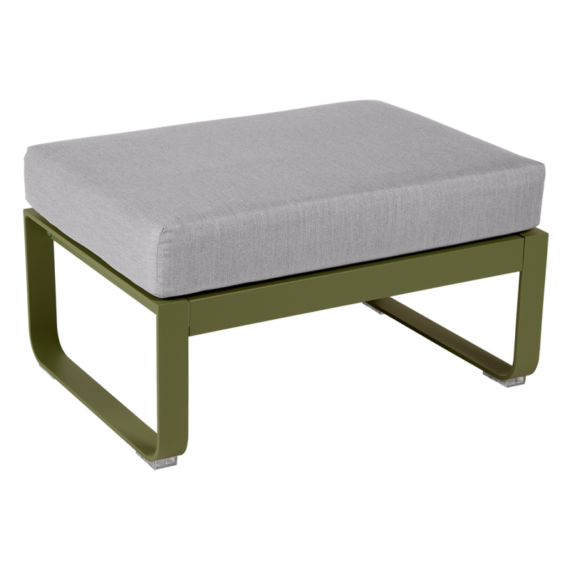 Pouf BELLEVIE gris flanelle