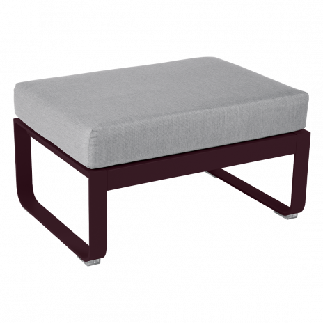 Pouf BELLEVIE gris flanelle