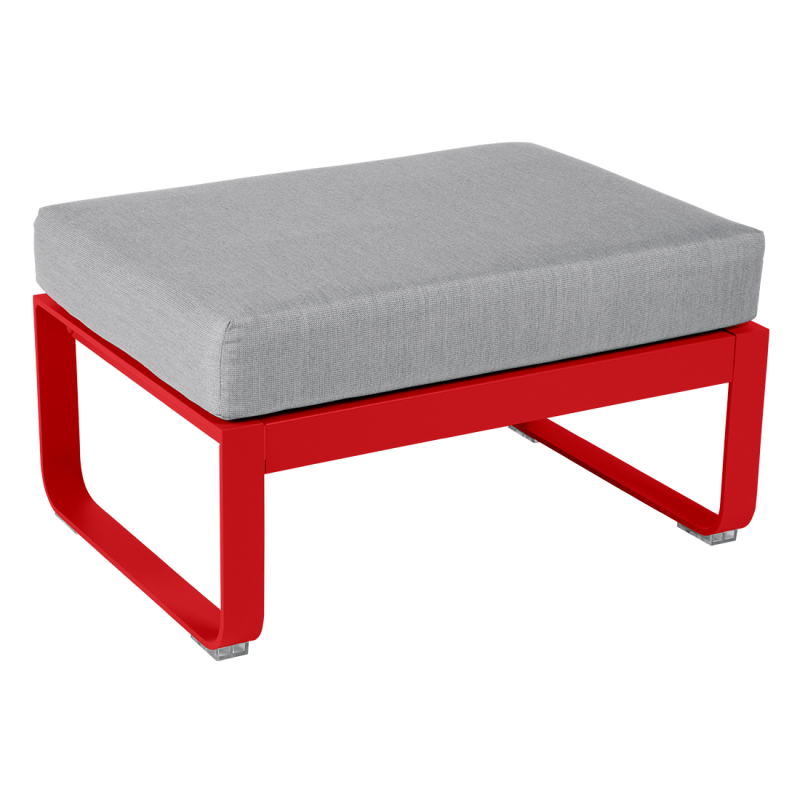 Pouf BELLEVIE gris flanelle