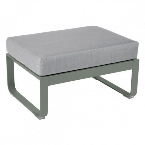 Pouf BELLEVIE gris flanelle