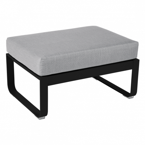 Pouf BELLEVIE gris flanelle