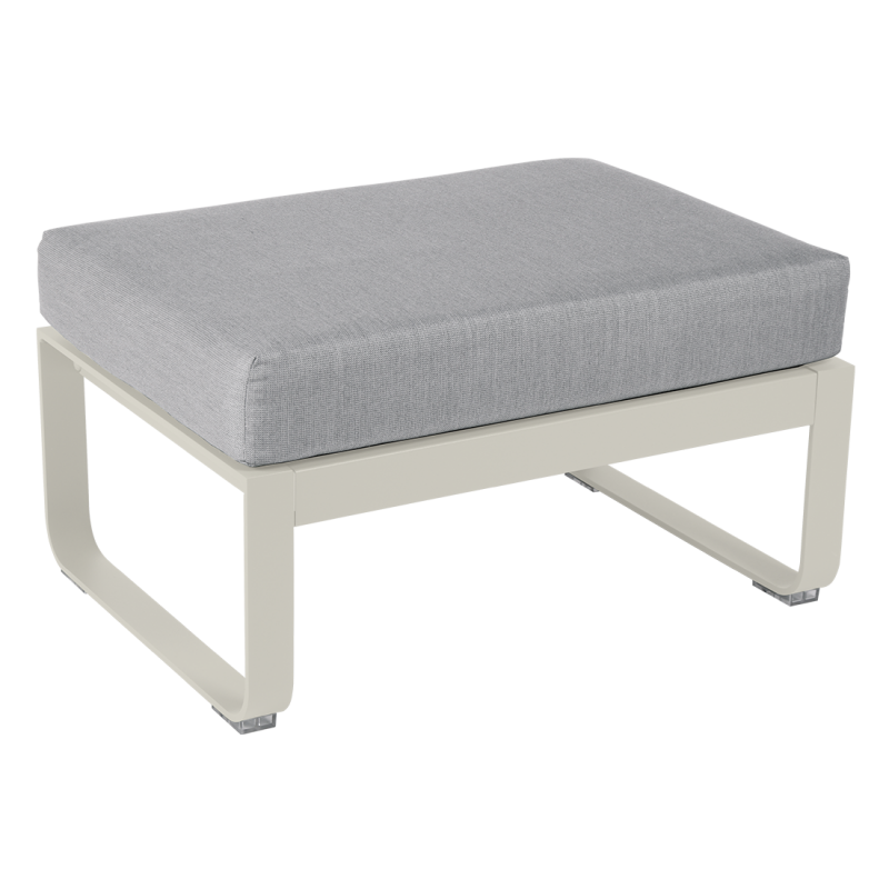 Pouf BELLEVIE gris flanelle