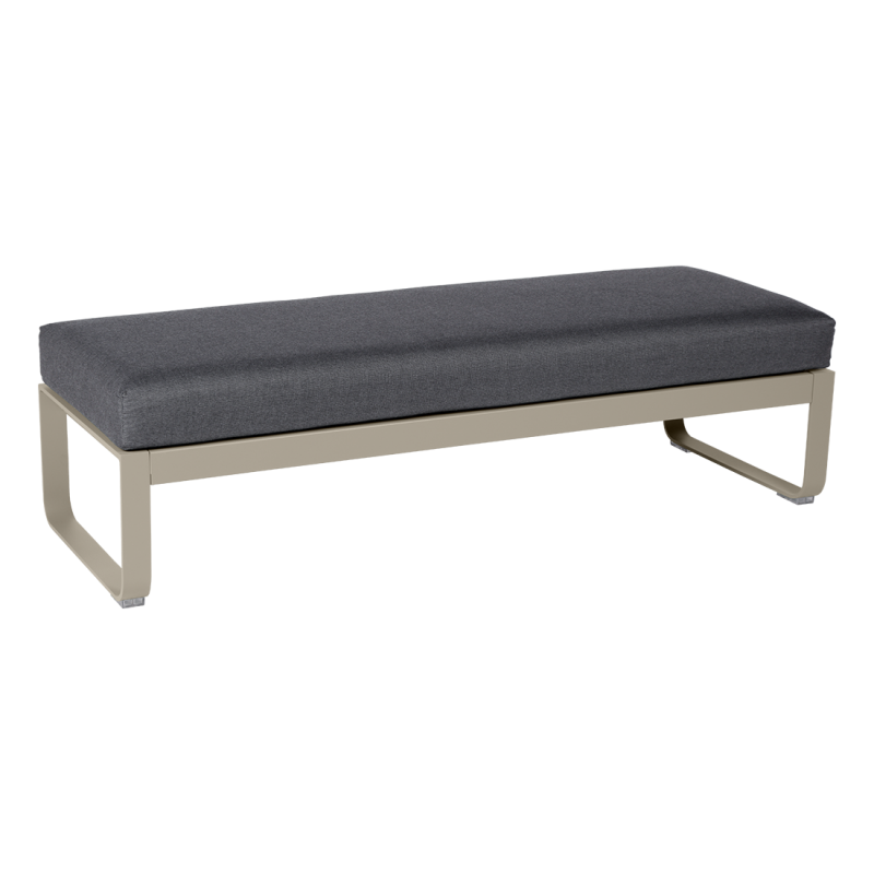 BANQUETTE 2 PLACES BELLEVIE gris graphite