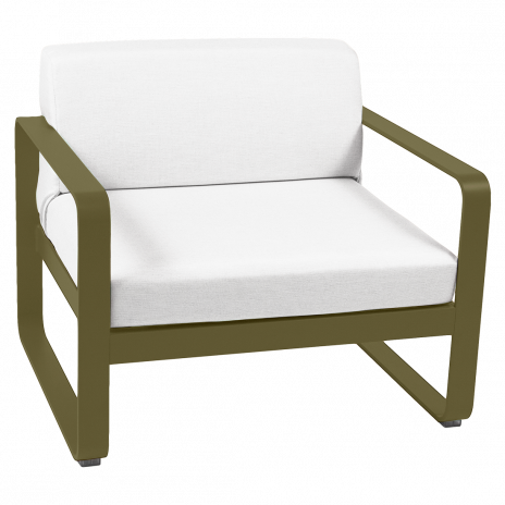 Fauteuil BELLEVIE blanc grisé