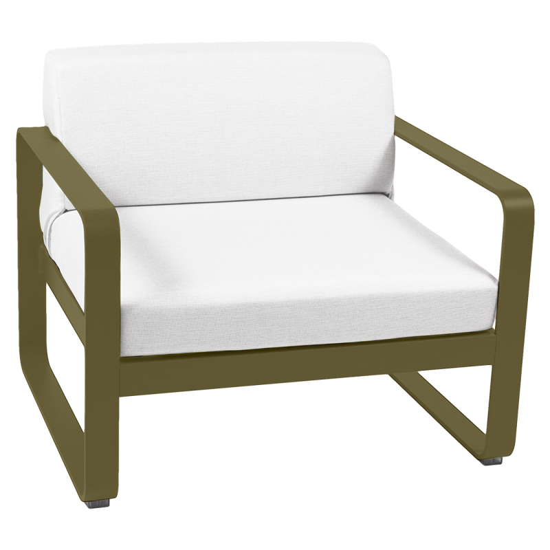 Fauteuil BELLEVIE blanc grisé