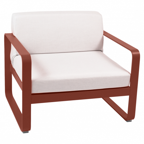 Fauteuil BELLEVIE blanc grisé