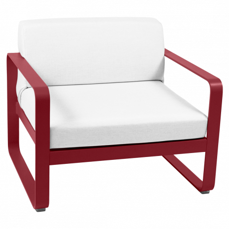 Fauteuil BELLEVIE blanc grisé