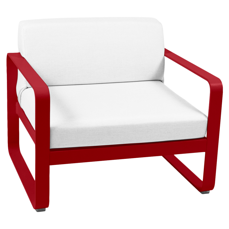 Fauteuil BELLEVIE blanc grisé