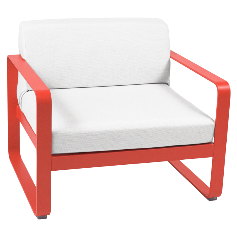 Fauteuil BELLEVIE blanc grisé