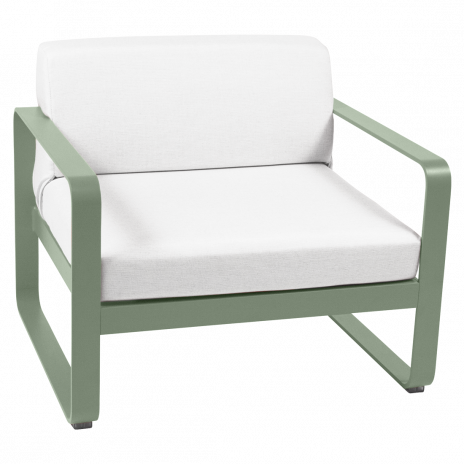 Fauteuil BELLEVIE blanc grisé