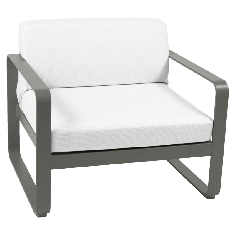 Fauteuil BELLEVIE blanc grisé