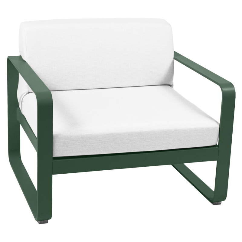 Fauteuil BELLEVIE blanc grisé