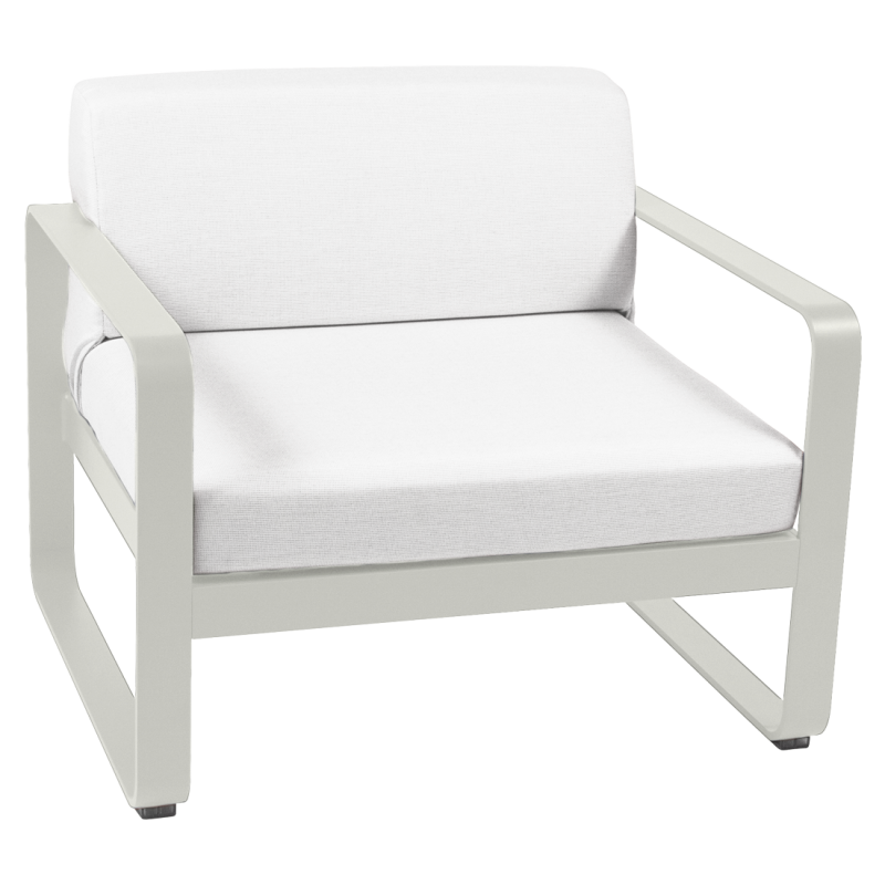 Fauteuil BELLEVIE blanc grisé