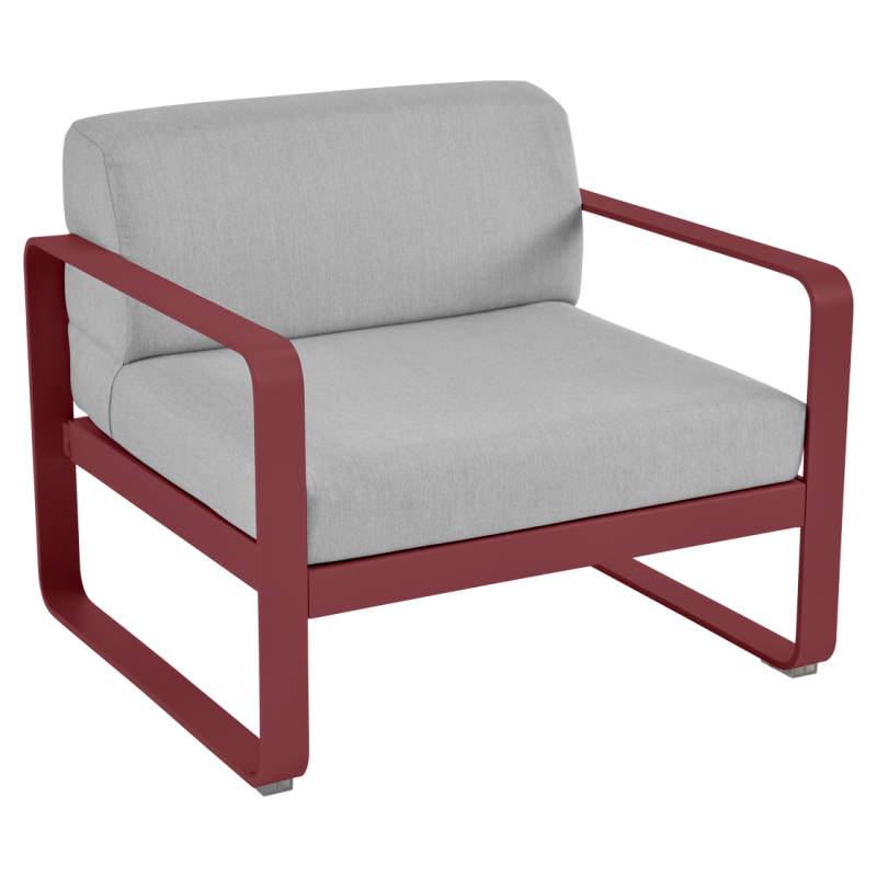 Fauteuil BELLEVIE gris flanelle