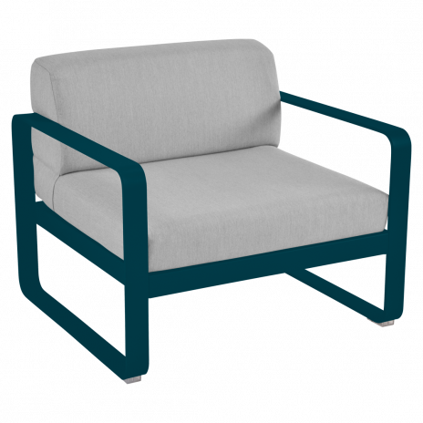 Fauteuil BELLEVIE gris flanelle