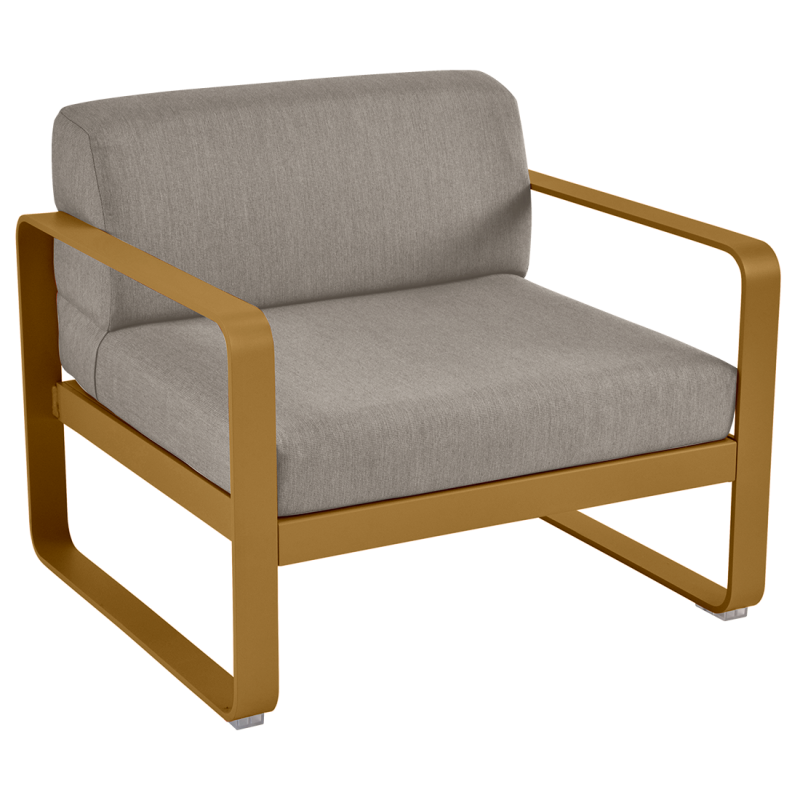 Fauteuil BELLEVIE taupe grisé