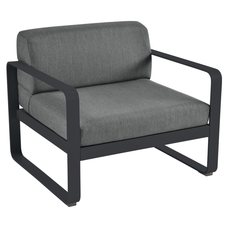 Fauteuil BELLEVIE gris graphite