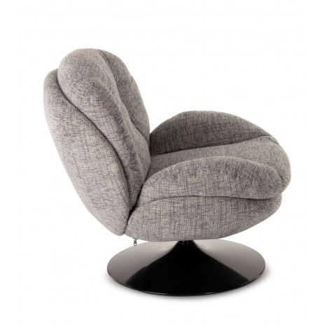 Fauteuil Memento Gris Souris, Pied Noir