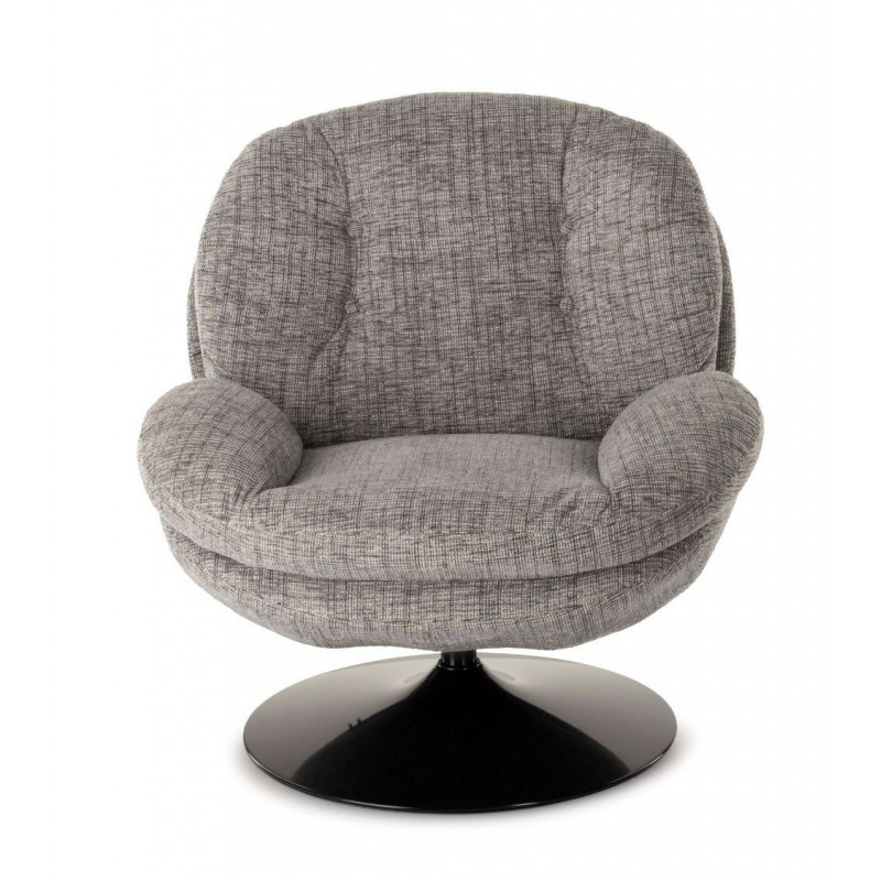 Fauteuil Memento Gris Souris, Pied Noir