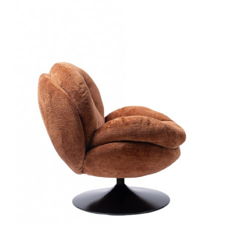 Fauteuil Memento Orange Brûlé, Pied Noir