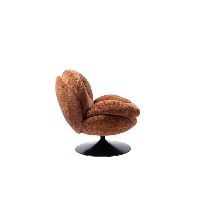 Fauteuil Memento Orange Brûlé, Pied Noir