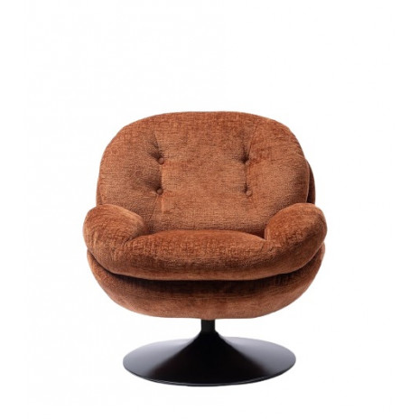 Fauteuil Memento Orange Brûlé, Pied Noir