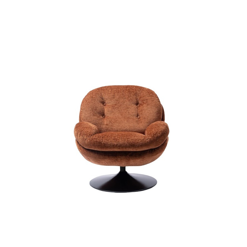 Fauteuil Memento Orange Brûlé, Pied Noir