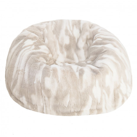 Pouf XL en fausse fourrure...