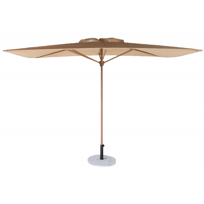 Parasol 2x2m effet raphia