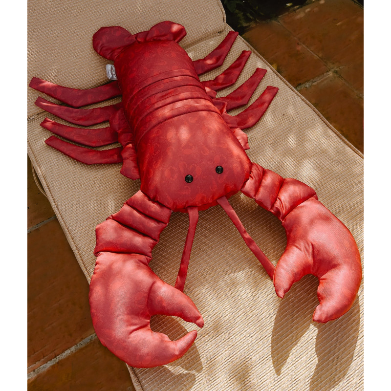 VILEBREQUIN x MX Home - Coussin homard rouge - motifs "crabes homards"