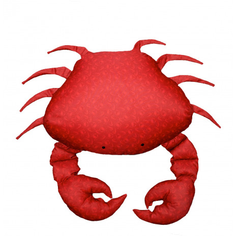 VILEBREQUIN x MX Home - Pouf XL flottant crabe rouge - motifs "crabes homards"