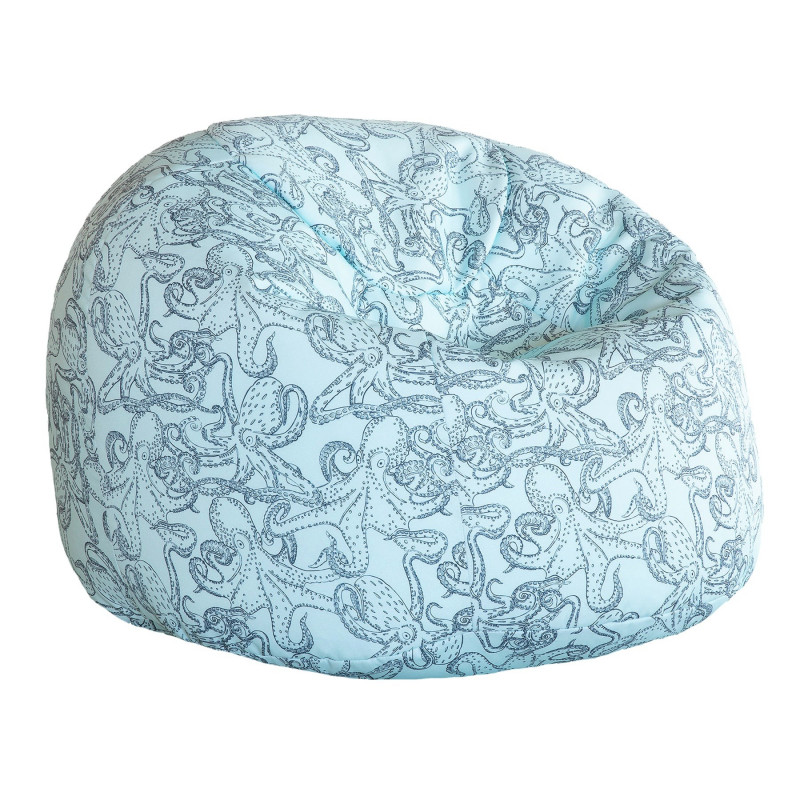 VILEBREQUIN x MX Home - Pouf XL flottant bleu ciel - motifs "poulpes"